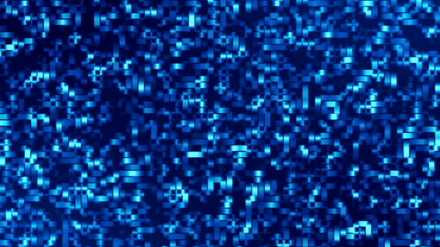 Abstract-blue-pixels-motion-background