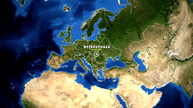 EARTH-ZOOM-IN-MAP---HUNGARY-NYIREGYHAZA