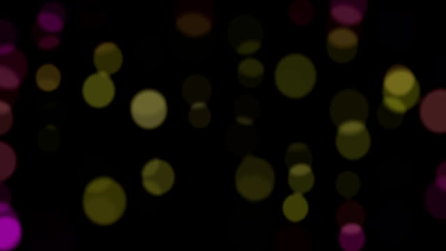 Hintergrund-mit-animierten-leuchtenden-lila-Magenta-grün,-gelb,-Bokeh-mit-alpha-Kanal-zu-abstrahieren,-Schleife