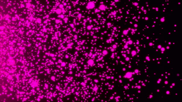 Viele-abstrakte-kleine-violette-Partikel-im-Raum,-Computer-generierte-abstrakten-Hintergrund