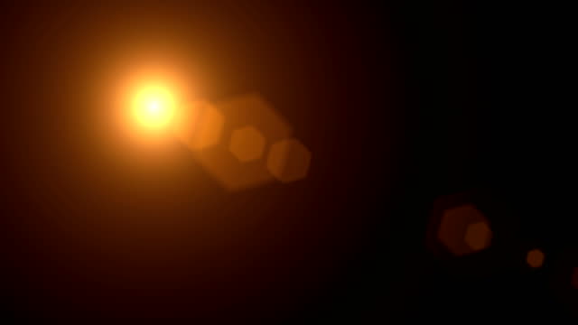 Grelles-Licht.-Orange-Sonne---Lens-Flare-Effekt-Hintergrund.-4K-Video