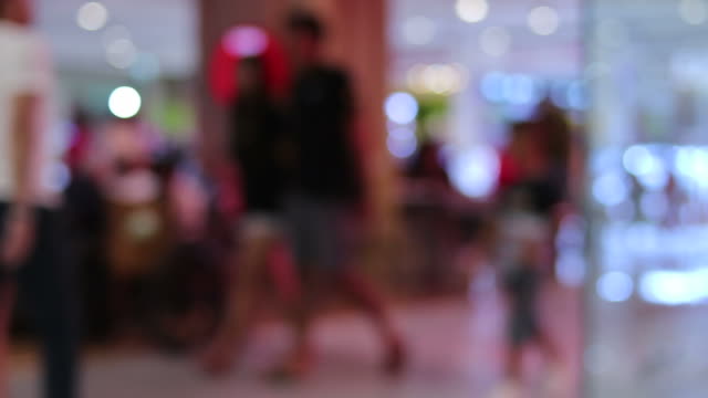 Blurred-or-defocused-shopping-mall-interior-with-people-walking-at-holiday