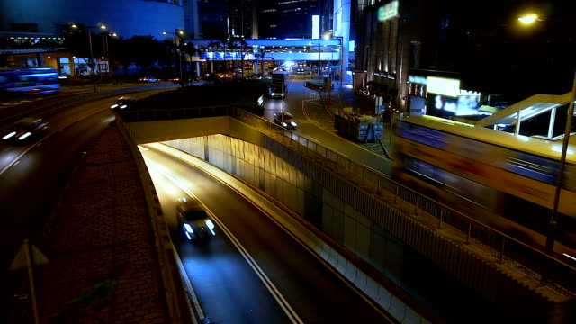 Busy-traffic-across-the-main-road-at-rush-hour-Hong-Kong