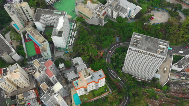 Tag-Zeit-Stadtbild-Antenne-Topdown-Panorama-4k-Hongkong