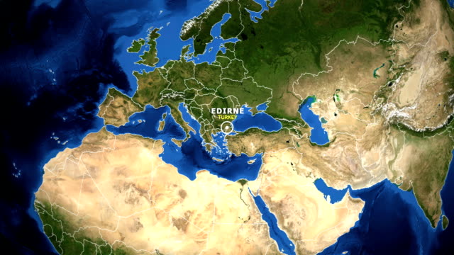 EARTH-ZOOM-IN-MAP---TURKEY-EDIRNE