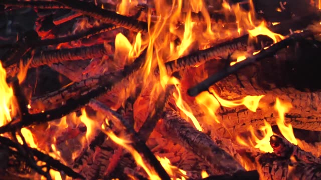 close-up-of-the-bonfire
