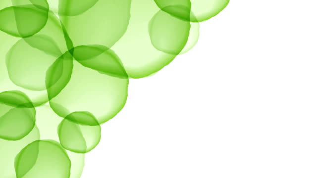Abstrakte-transparent-Chlorophyll-Zelle-überschneiden-sich-bewegende-Muster,-Natur-Konzept-Design-Abbildung-grüne-Farbe-auf-weißem-Hintergrund-nahtlose-Schleife-Animation-4K-mit-textfreiraum