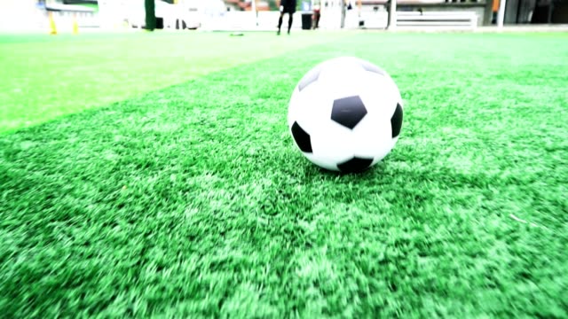Jugadores-de-fútbol-practican-fútbol-en-césped-verde.