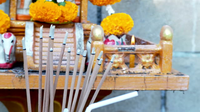 motion-of-incense-burning-and-smoke-for-blessings-prayers-worship.-believe-concept.-4k-footage