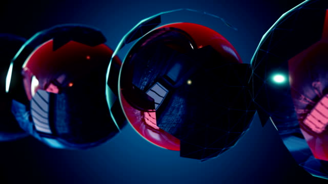 Abstrakte-CGI-animierte-Grafiken-mit-blauem-Hintergrund