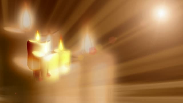 Motion-background-of-candles-burning