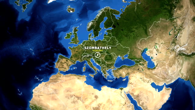 EARTH-ZOOM-IN-MAP---HUNGARY-SZOMBATHELY