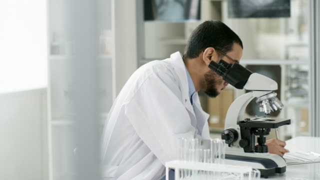 Científico-hombre-negro-haciendo-investigación