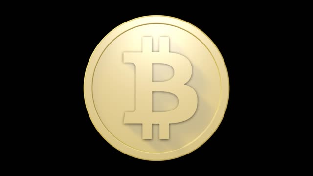 Bitcoin-Zeichen-auf-goldene-Münze