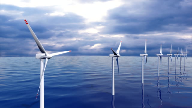 Wind-generators-farm-in-ocean-seamless-loop