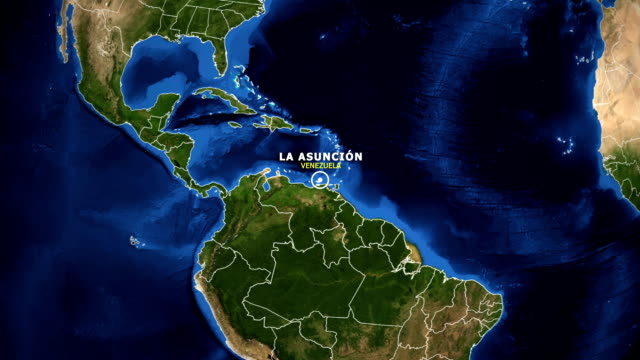 EARTH-ZOOM-IN-MAP---VENEZUELA-LA-ASUNCION