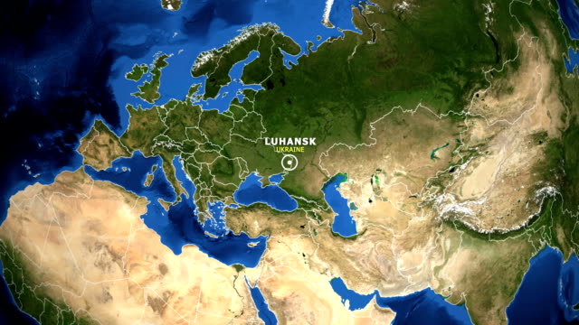 EARTH-ZOOM-IN-MAP---UKRAINE-LUHANSK