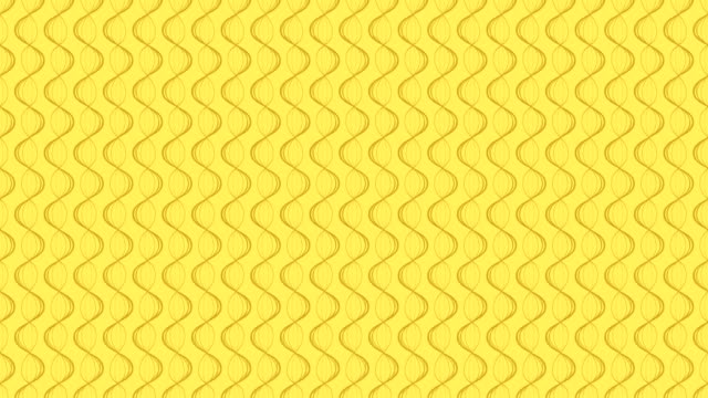 Zigzag-de-onda-línea-Resumen-gira-móvil-color-ilustración-marrón-sobre-fondo-amarillo-sin-fisuras-bucle-de-animación-4K-con-espacio-de-copia
