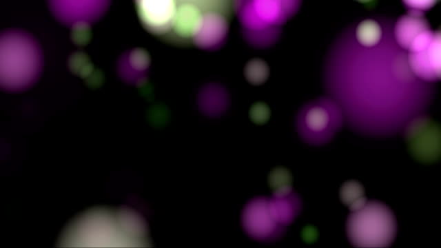 Zusammenfassung-Hintergrund-mit-animierten-leuchtenden-lila-Magenta-grün-weißen-bokeh