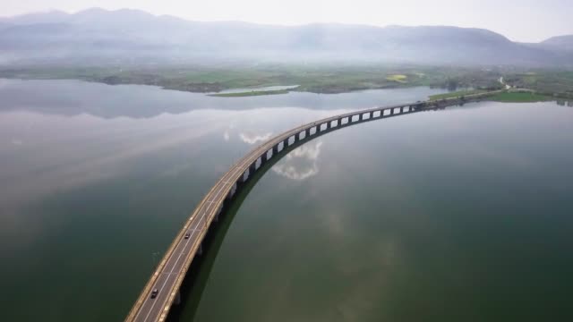 Aerial-shot-from-river-bridge