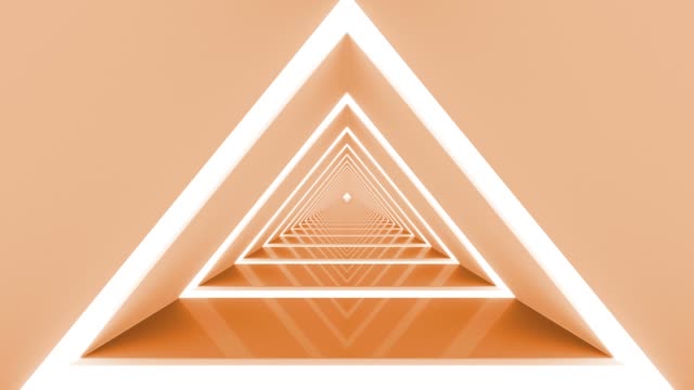 Dreieck-geloopt-glänzend-Korridor