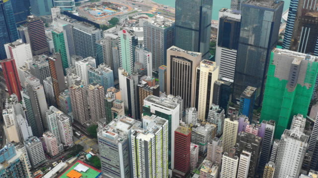 Tag-Zeit-Stadtbild-Innenstadt-Antenne-Panorama-4k-Hongkong