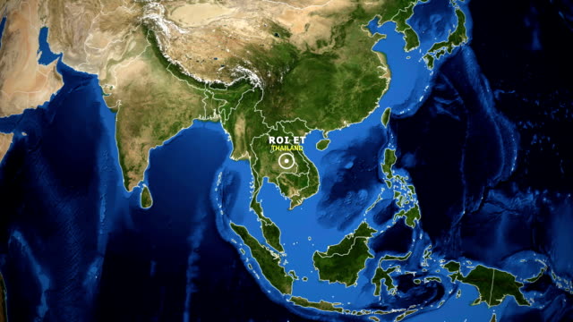 EARTH-ZOOM-IN-MAP---THAILAND-ROI-ET