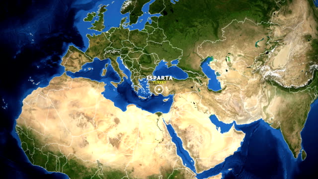 EARTH-ZOOM-IN-MAP---TURKEY-ISPARTA