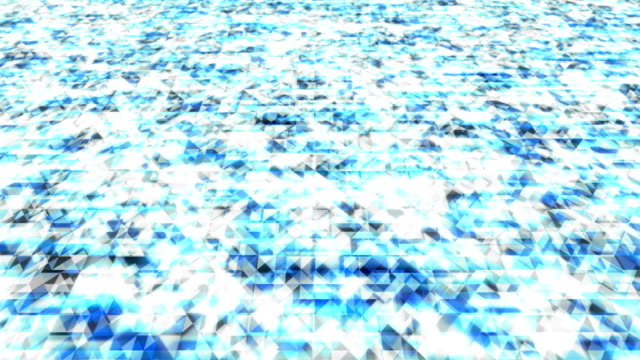 Abstrakte-geometrische-Polygon-Rechteck-und-Dreieck-Perspektive-anzeigen-blau-leuchtende-Muster-Hintergrund-bewegen,-nahtlose-Schleife-Animation-4K