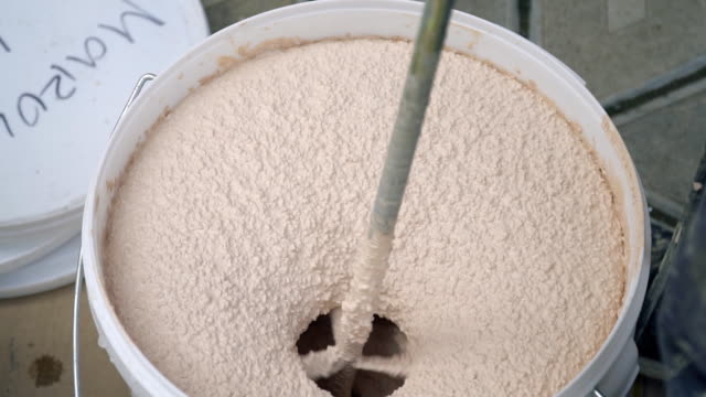 mixing-of-material-for-facade-plastering