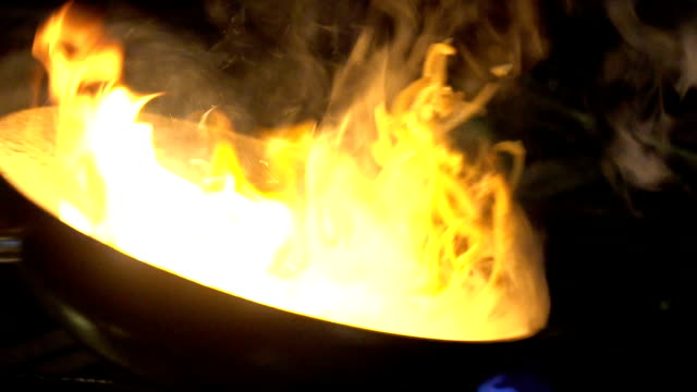 flaming-pan
