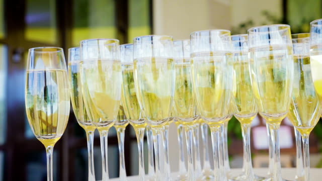 Glas-Champagner-Nahaufnahme