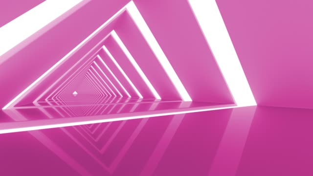 Dreieck-geloopt-futuristische-Hintergrund-Tunnel