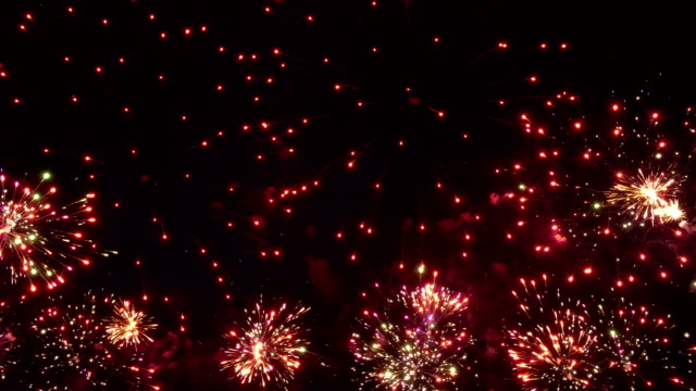 HD---erstaunlich-bunten-Feuerwerk.-Slow-motion