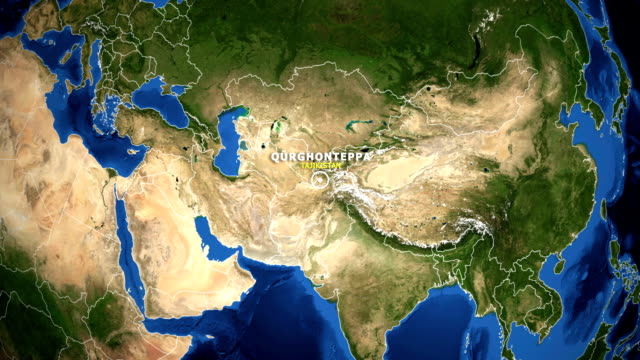 EARTH-ZOOM-IN-MAP---TAJIKISTAN-QURGHONTEPPA