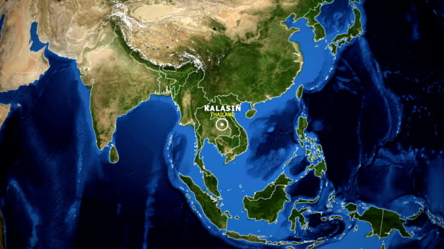 EARTH-ZOOM-IN-MAP---THAILAND-KALASIN