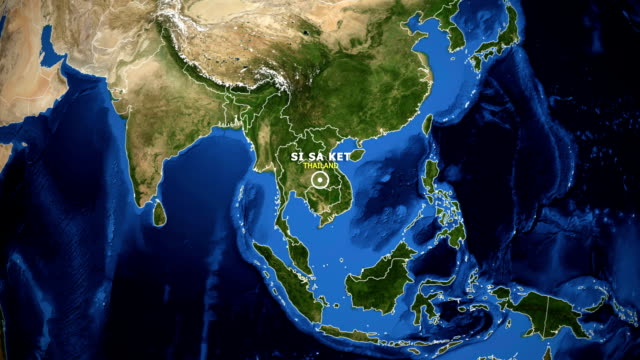 EARTH-ZOOM-IN-MAP---THAILAND-SI-SA-KET