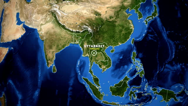 EARTH-ZOOM-IN-MAP---THAILAND-UTTARADIT