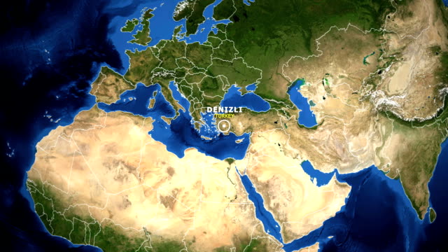 EARTH-ZOOM-IN-MAP---TURKEY-DENIZLI
