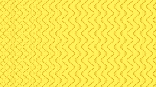 Abstract-Line-wave-zigzag-rotate-moving-illustration-brown-color-on-yellow-background-seamless-looping-animation-4K-with-copy-space