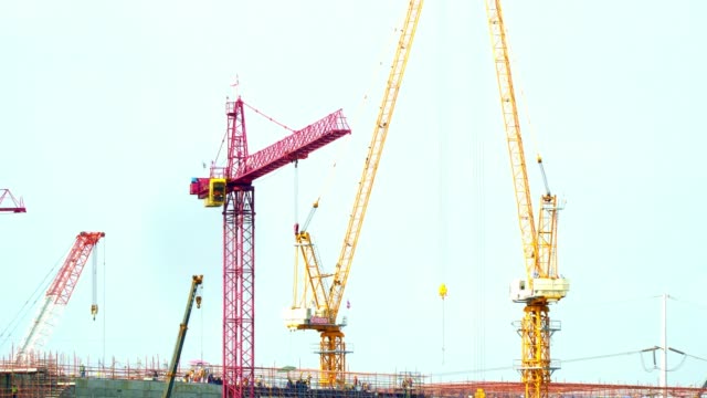 Crane-building-site