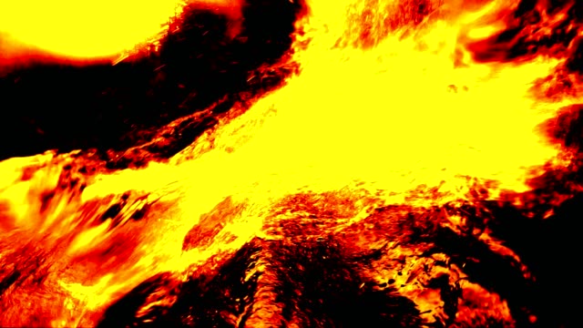 Fire-and-lava,-effect,-4-K