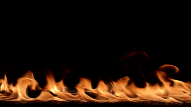 Fire-line-in-slowmotion,-shooting-with-high-speed-camera.