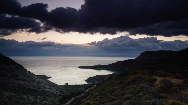 Griechische-Küste-auf-Peloponnes-Mani,-Zeitraffer