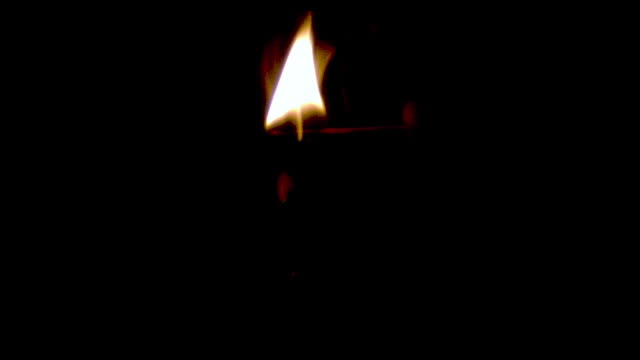 Lighting-Candle-with-a-Match-,-Slow-Motion