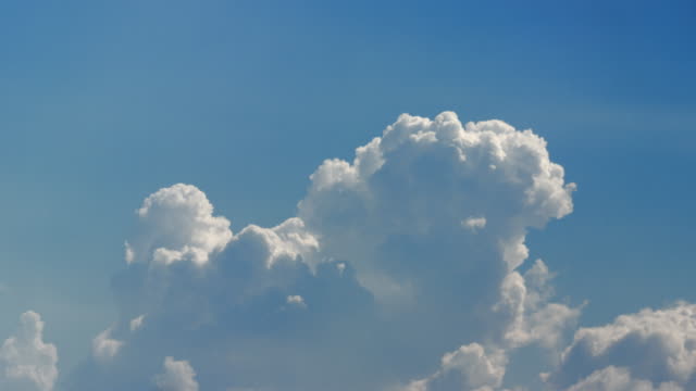 Cotton-like-Clouds-are-Floating-Against-the