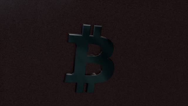 Abstrakte-Animation-von-Bitcoin-Währungszeichen.-Krypto-Währung-Bitcoin.-Globale-Internet-weltweit.-Roten-Hintergrund