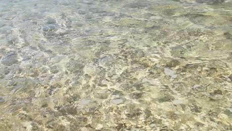 slow-motion-of-waves-breaking-at-the-shoreline-of-Pedn-Vounder-Beach,-Cornwall