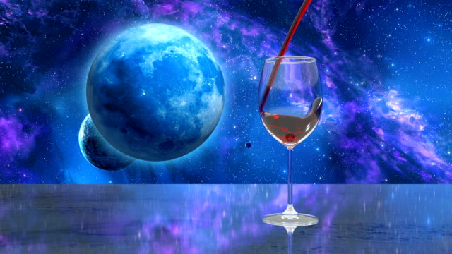 glass-is-filled-with-red-wine-the-moon