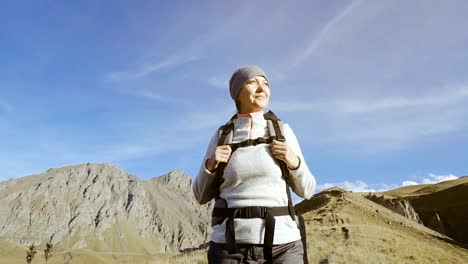 Hiker-woman-walking-mountains